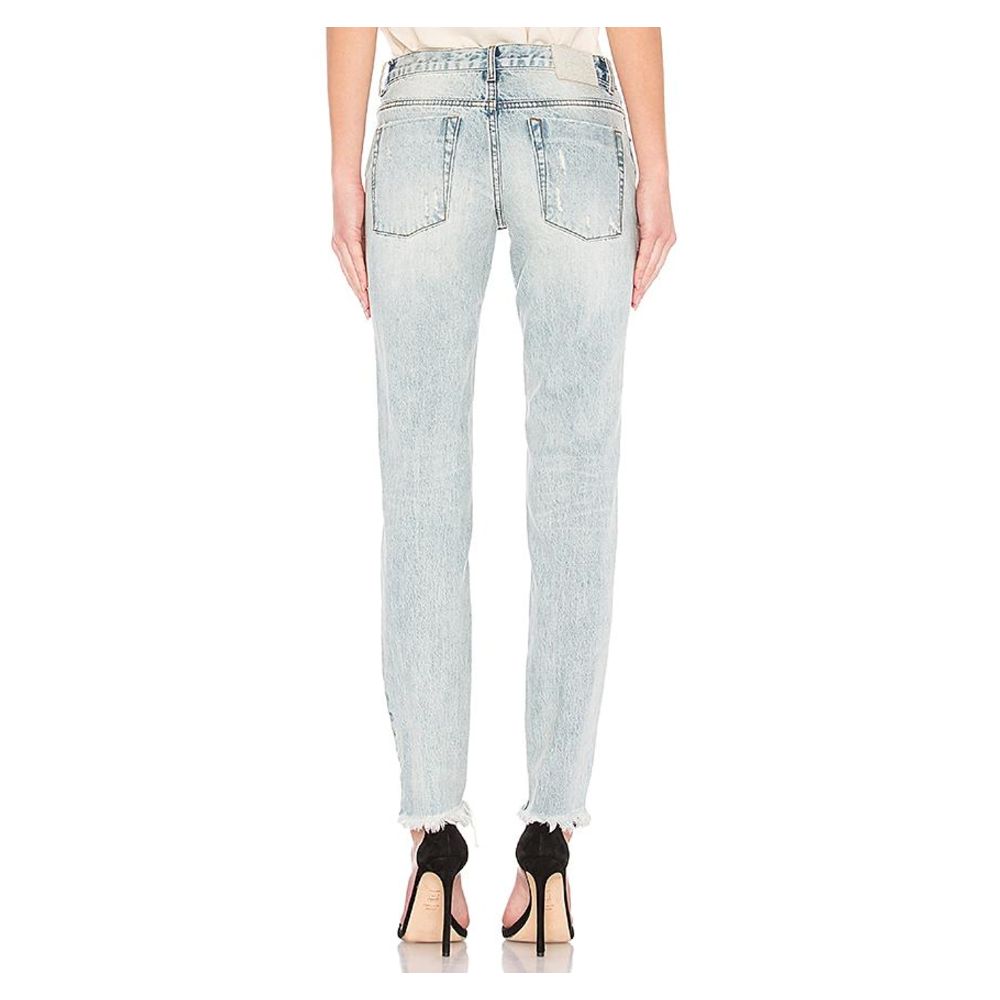 Light Blue Cotton Jeans & Pant