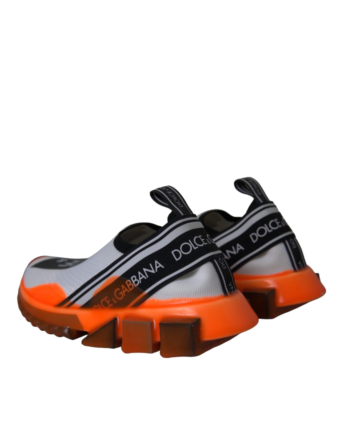 Black White Orange Slip On Sorrento Sneakers Shoes