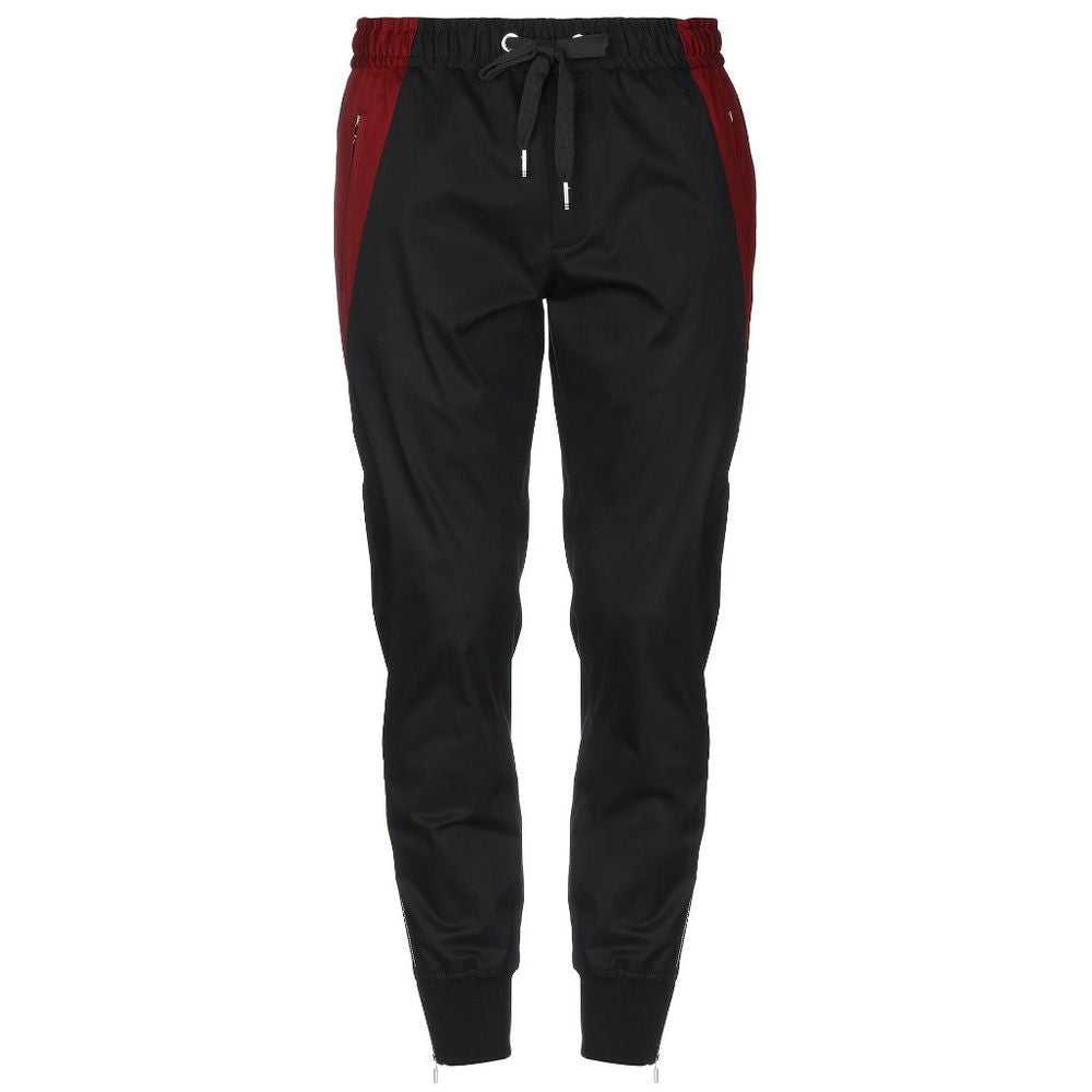 Black Cotton Jeans & Pant