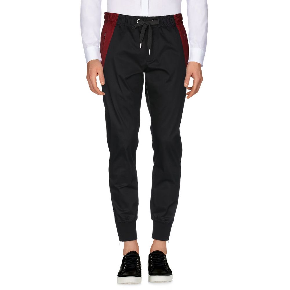 Black Cotton Jeans & Pant