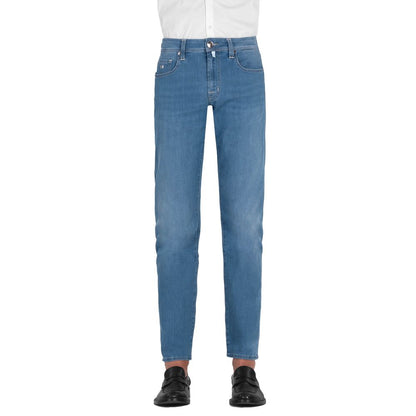 Light Blue Cotton Jeans & Pant