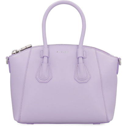 Purple Leather Di Calfskin Handbag