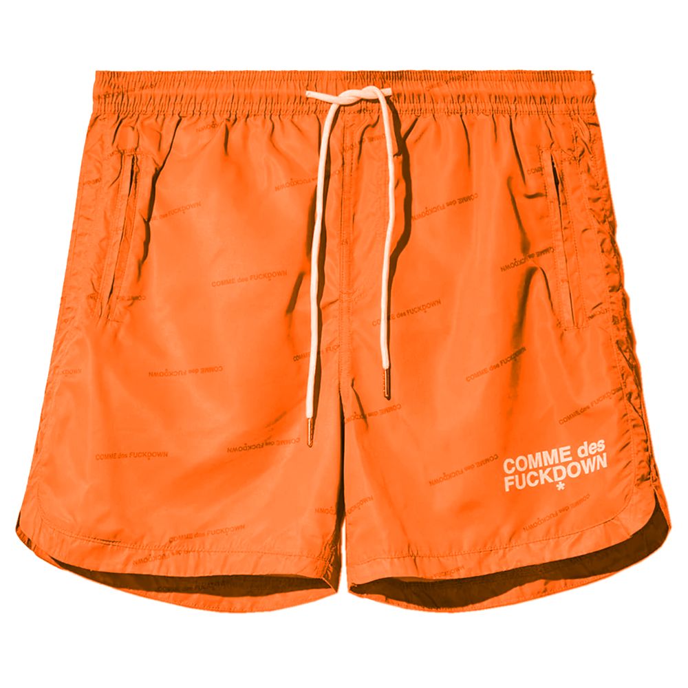 Orange Polyester Swimwear