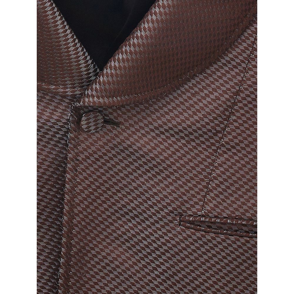 Elegant Multicolor Silk Men's Jacket