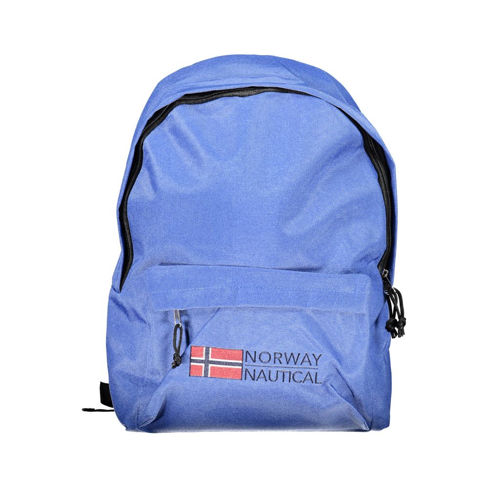 Blue Polyester Backpack