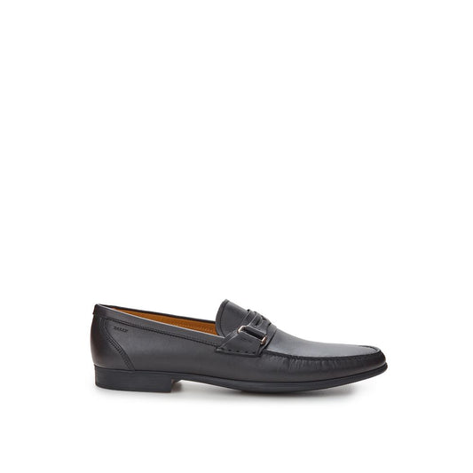 Elegant Black Leather Loafers