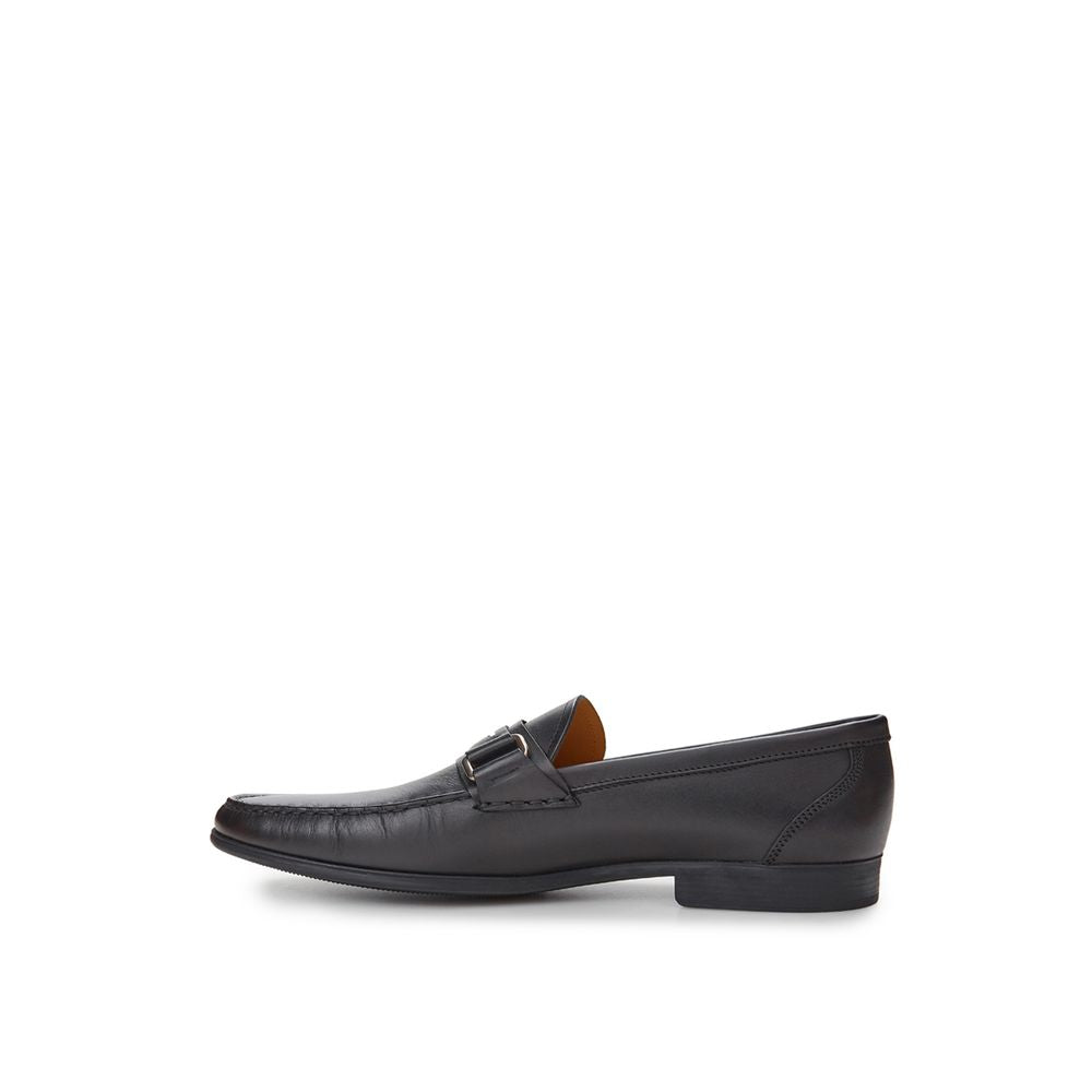 Elegant Black Leather Loafers