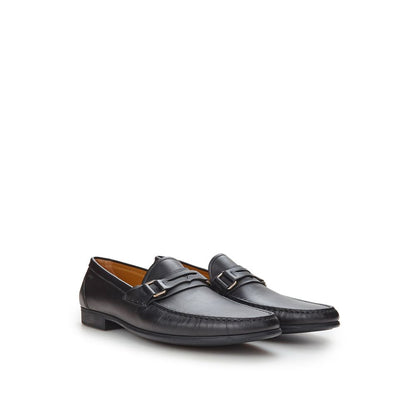 Elegant Black Leather Loafers