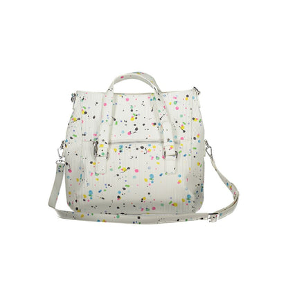 White Polyethylene Women Handbag