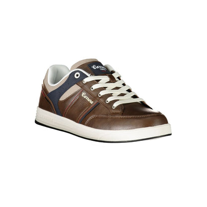 Brown Polyester Sneaker