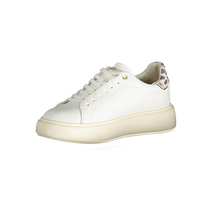 White Polyester Sneaker