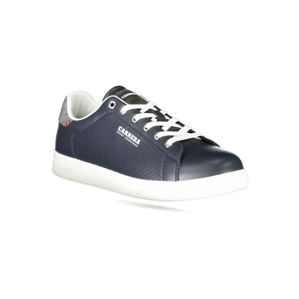 Blue Polyester Sneaker