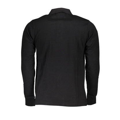 Black Cotton Polo Shirt