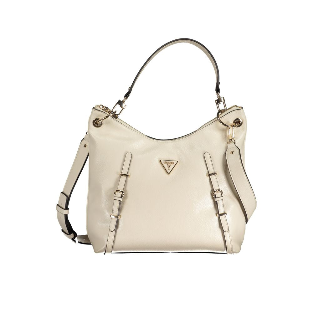 Beige Polyethylene Handbag