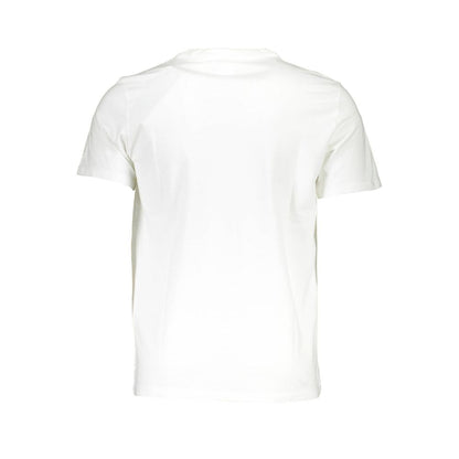 Crisp White Crew Neck Logo Tee