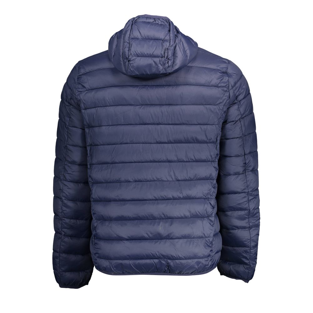 Sleek Long-Sleeved Hooded Jacket in Blue