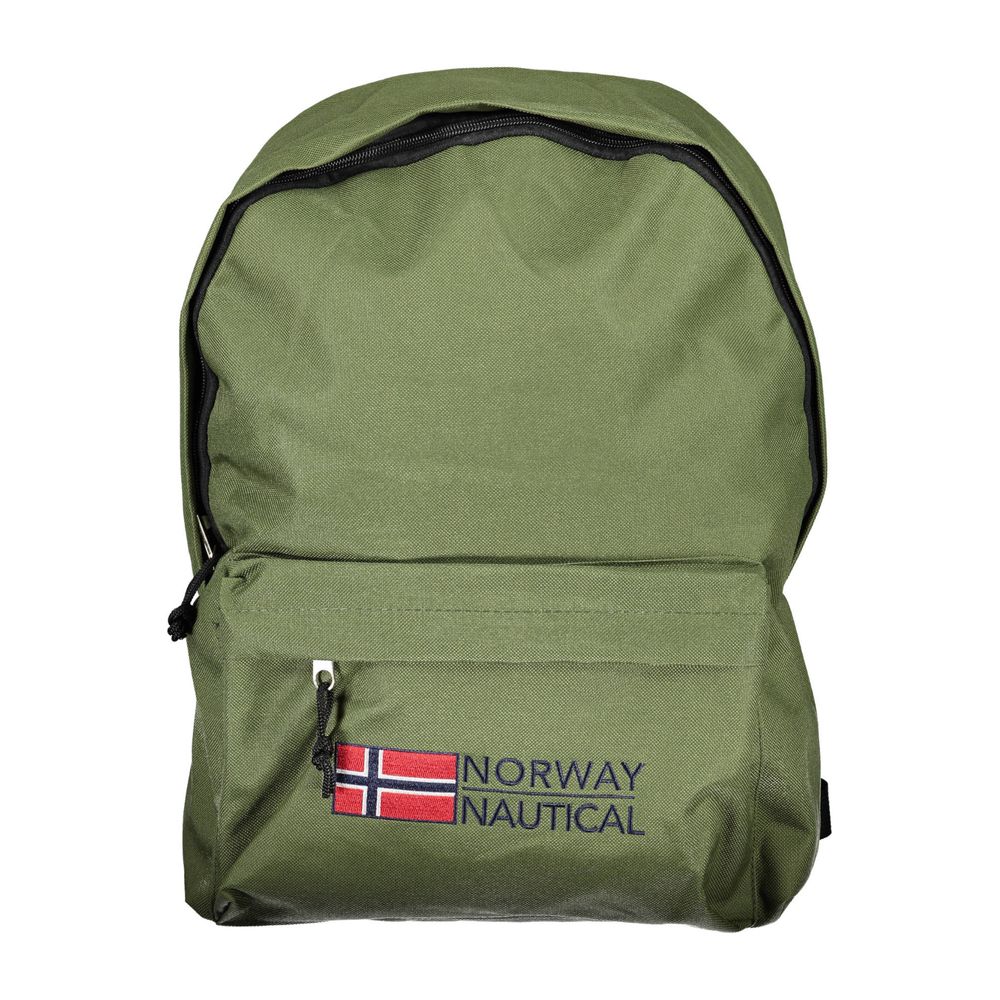 Green Polyester Backpack