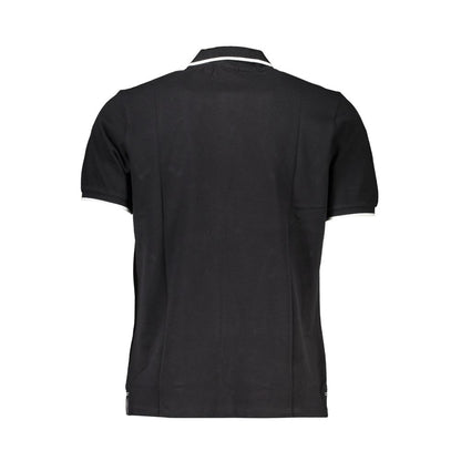 Black Cotton Polo Shirt