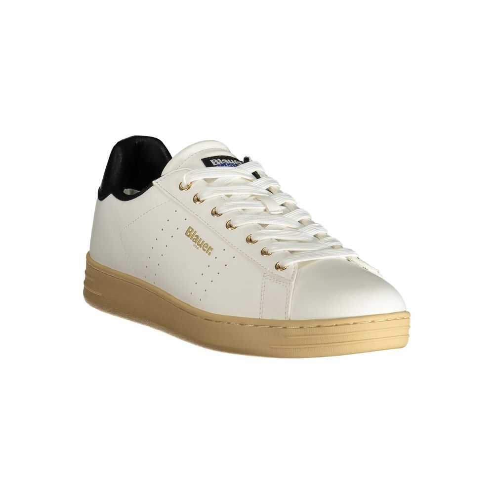 White Polyester Sneaker