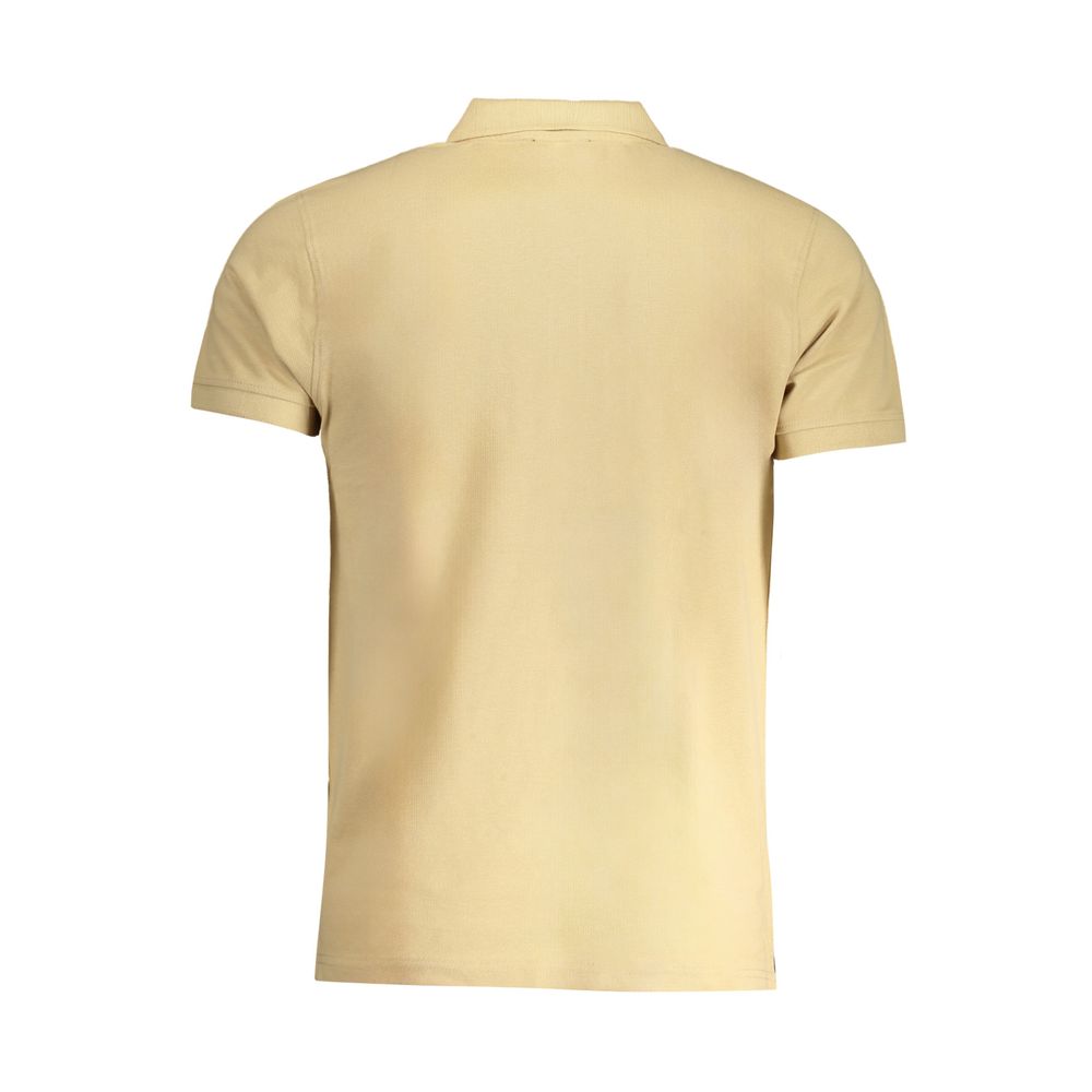 Beige Cotton Polo Shirt