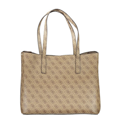 Beige Polyethylene Handbag