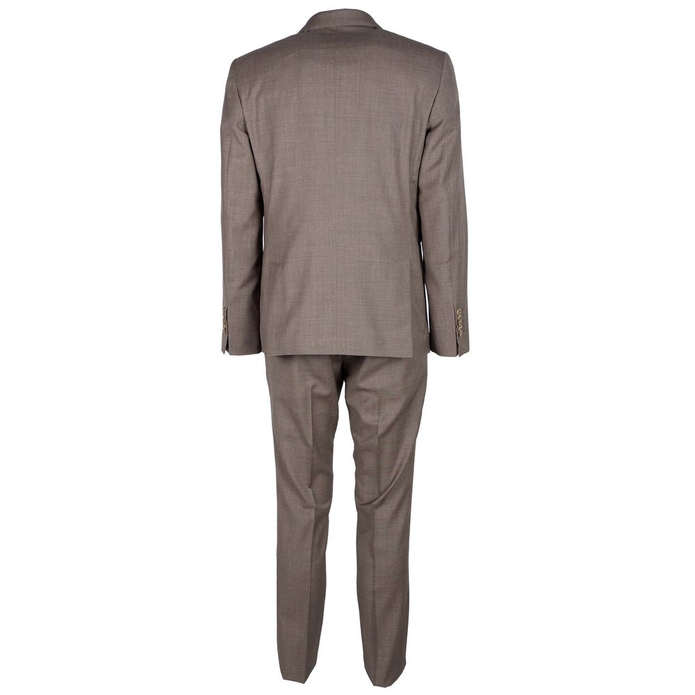 Beige Wool Vergine Suit