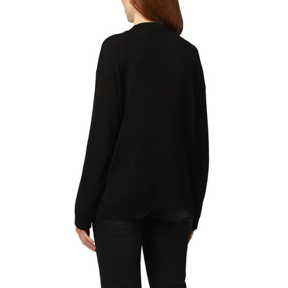 Black Wool Women Sweater