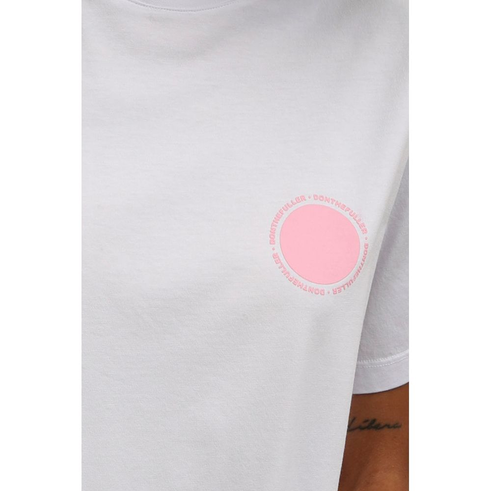 White Cotton Women T-Shirt