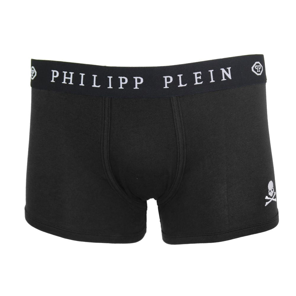 Black Cotton Men Boxer Pair