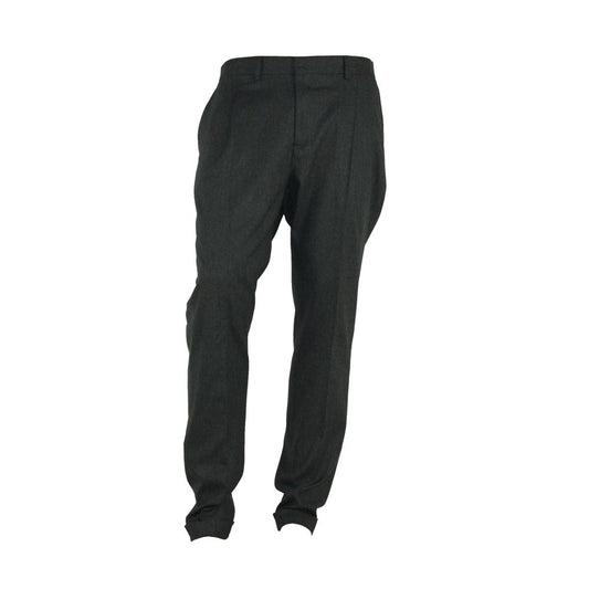 Elegant Italian Gray Trousers for Men