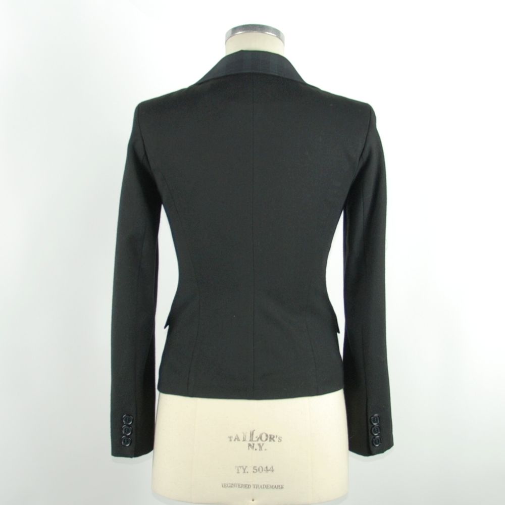 Black Polyester Women's Blazer