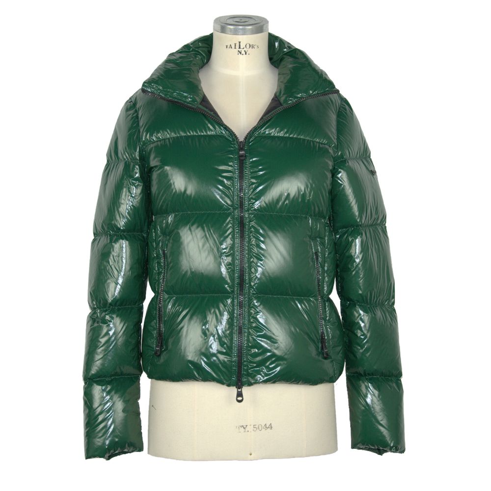 Chic Shiny Down Jacket with Feminine Fit