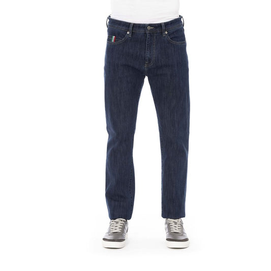 Blue Cotton Men Jean