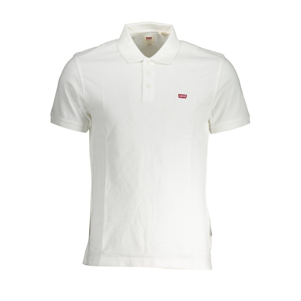 Classic White Cotton Polo Shirt