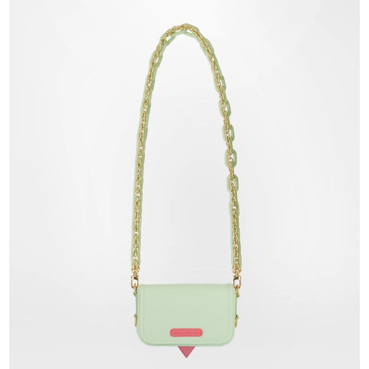 Green Polyester Women Crossbody Bag