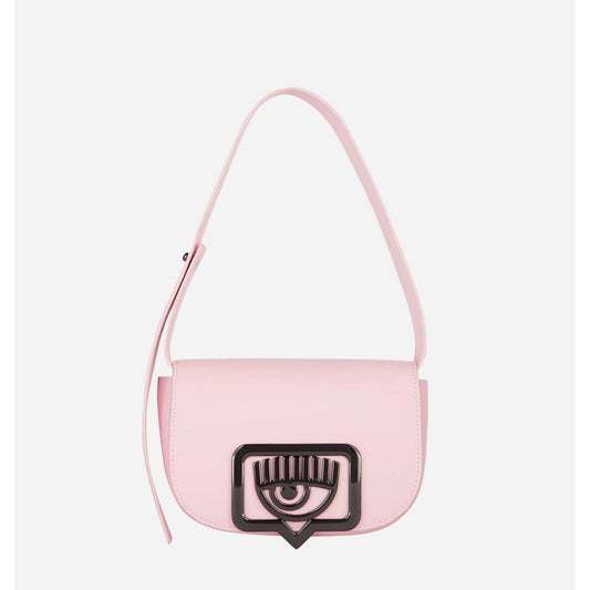 Pink Polyester Women Shoulder Bag