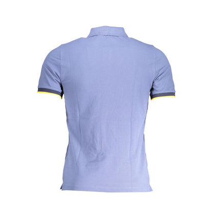 Blue Cotton Polo Shirt