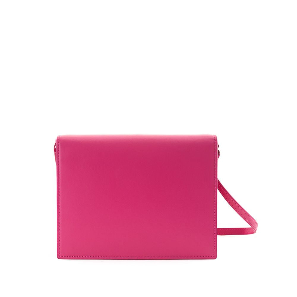 Pink Leather Crossbody Bag