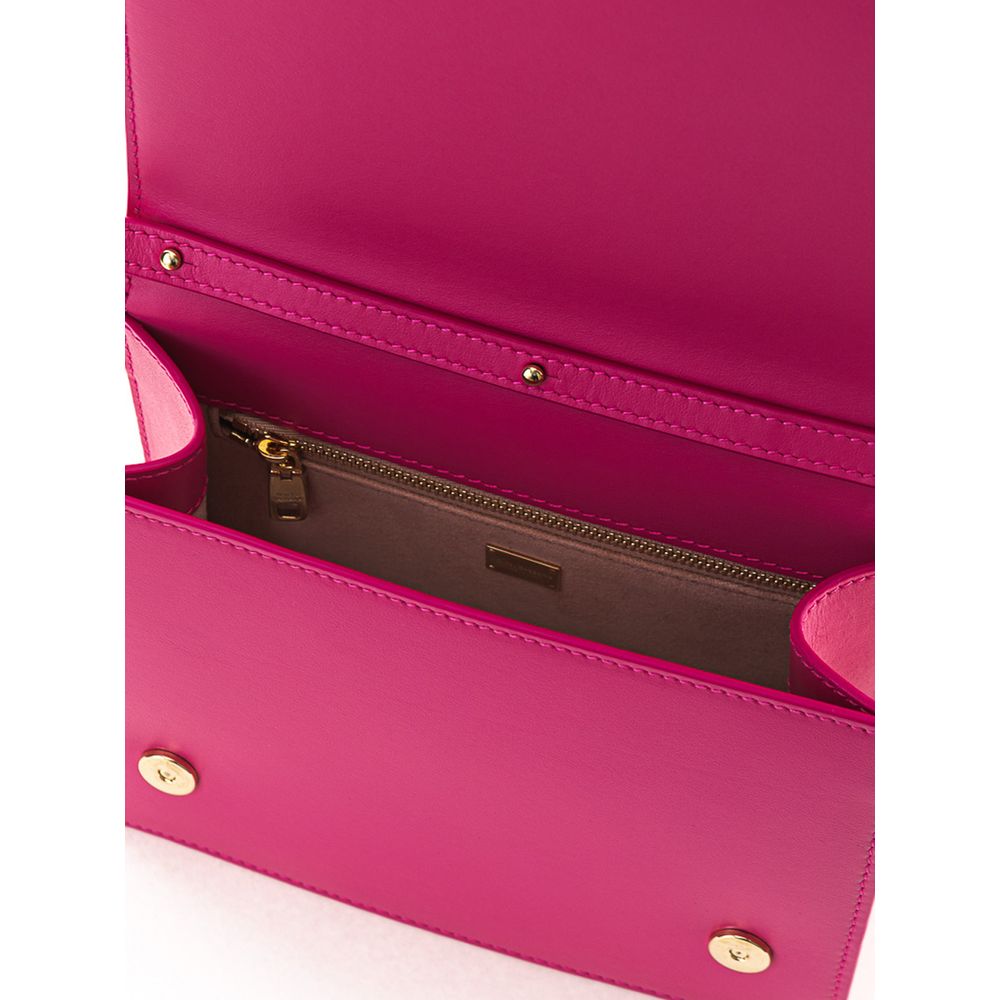 Pink Leather Crossbody Bag