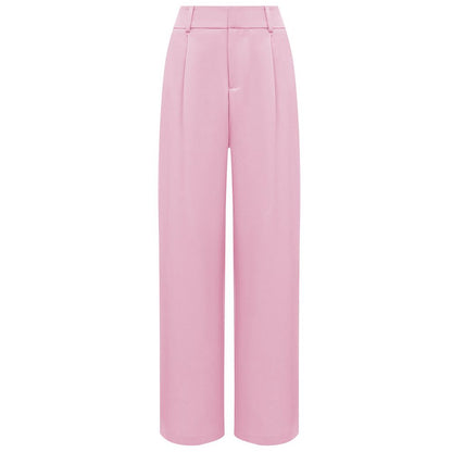 Pink Polyester Jeans & Pant