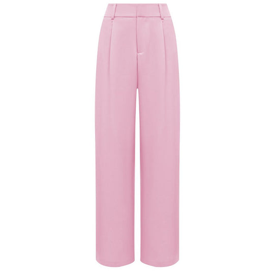 Pink Polyester Jeans & Pant