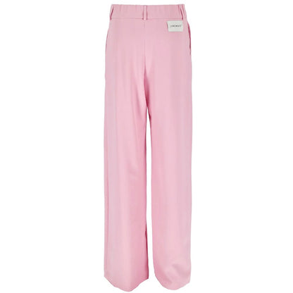 Pink Polyester Jeans & Pant