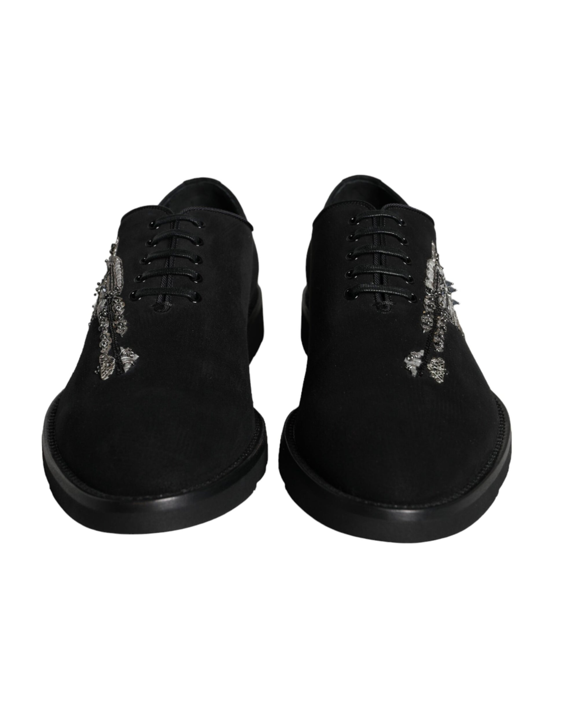 Black Suede Sicilia Lace Up Formal Shoes