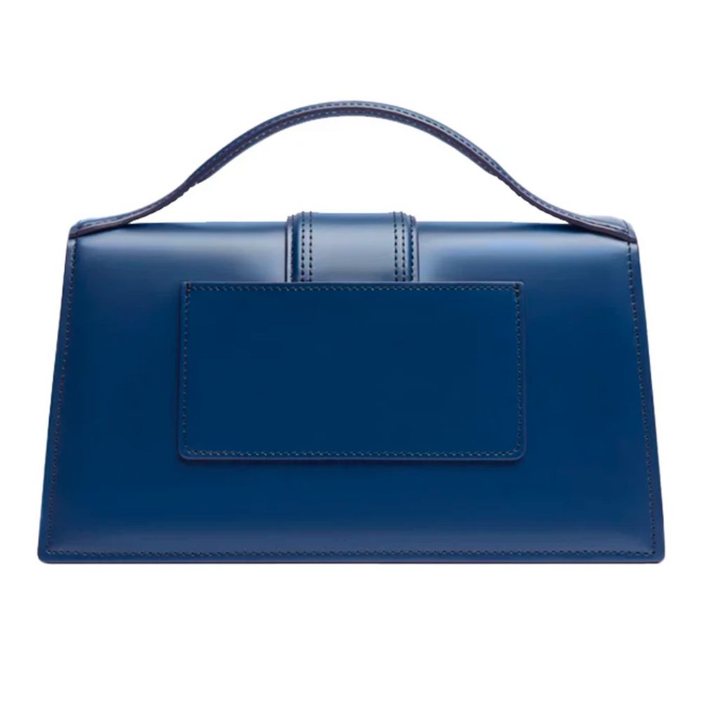 Blue Leather Crossbody Bag