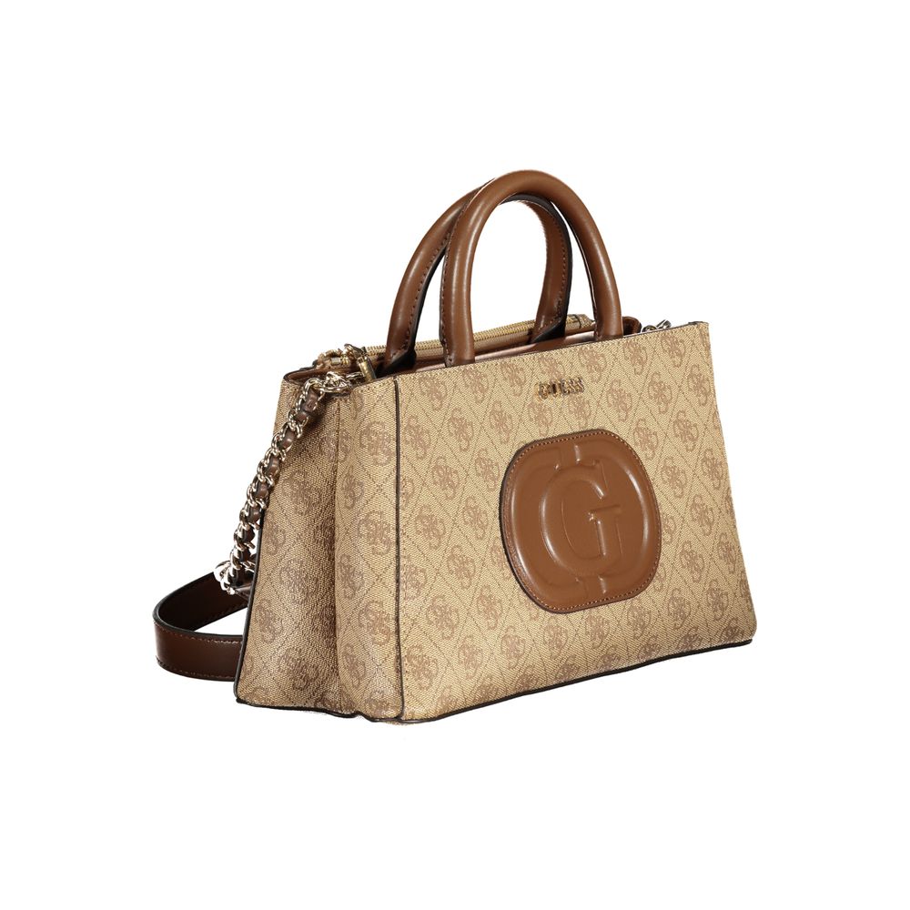 Beige Polyethylene Handbag