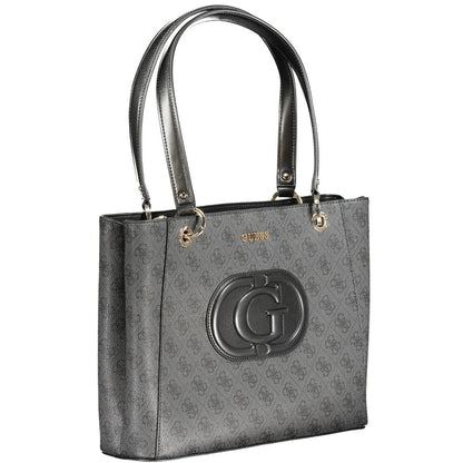 Gray Polyethylene Handbag