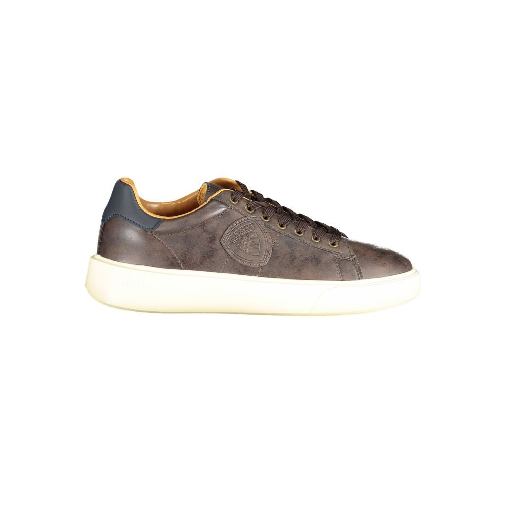 Brown Polyester Sneaker