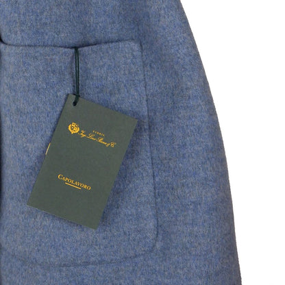 Blue Wool Vergine Jackets & Coat