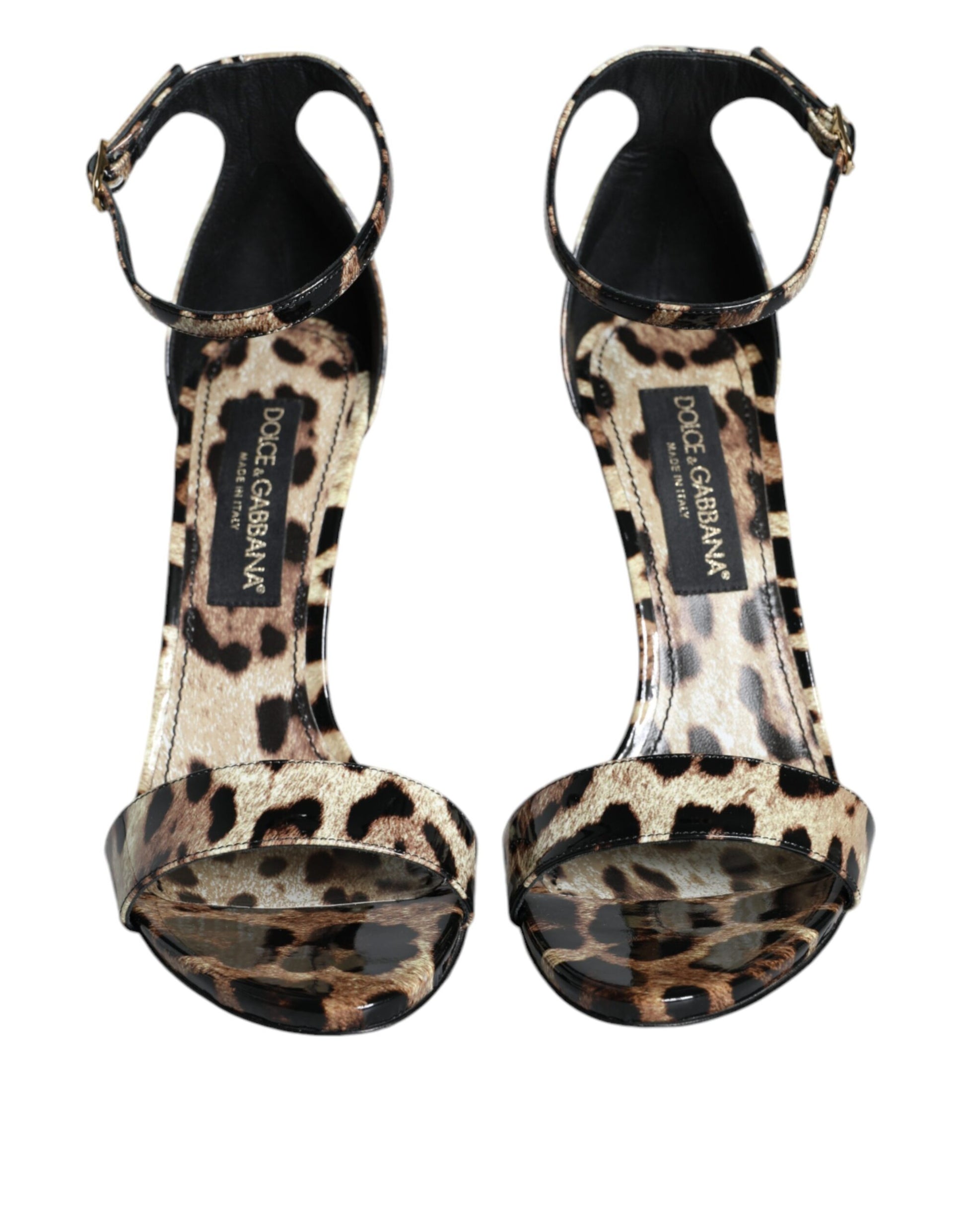 Brown Leopard KEIRA Ankle Strap Sandals Shoes