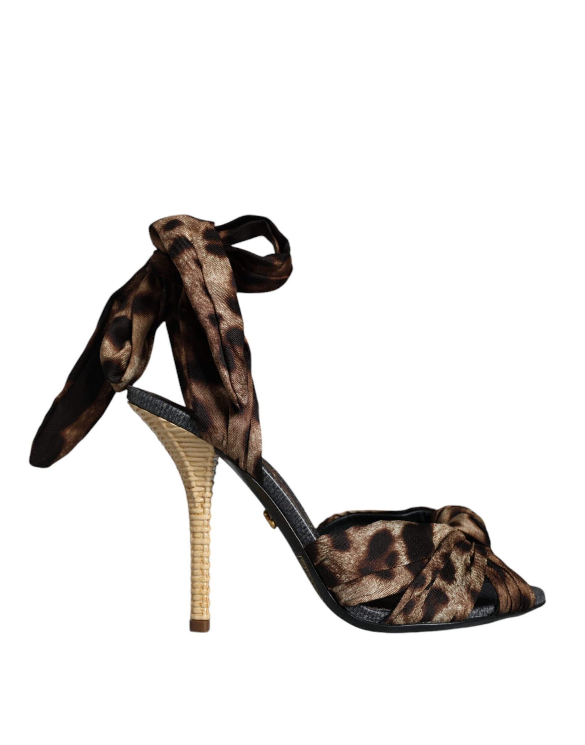 Brown Leopard Keira Heels Sandals Shoes